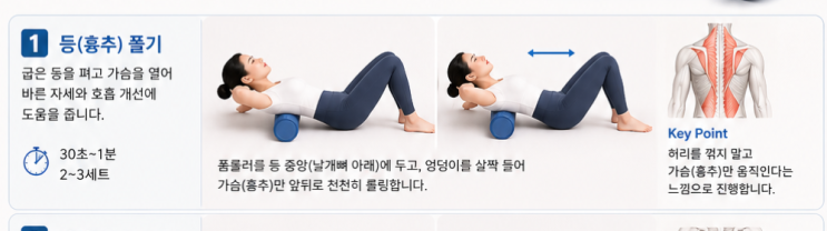 어깨 폼롤러 마사지
